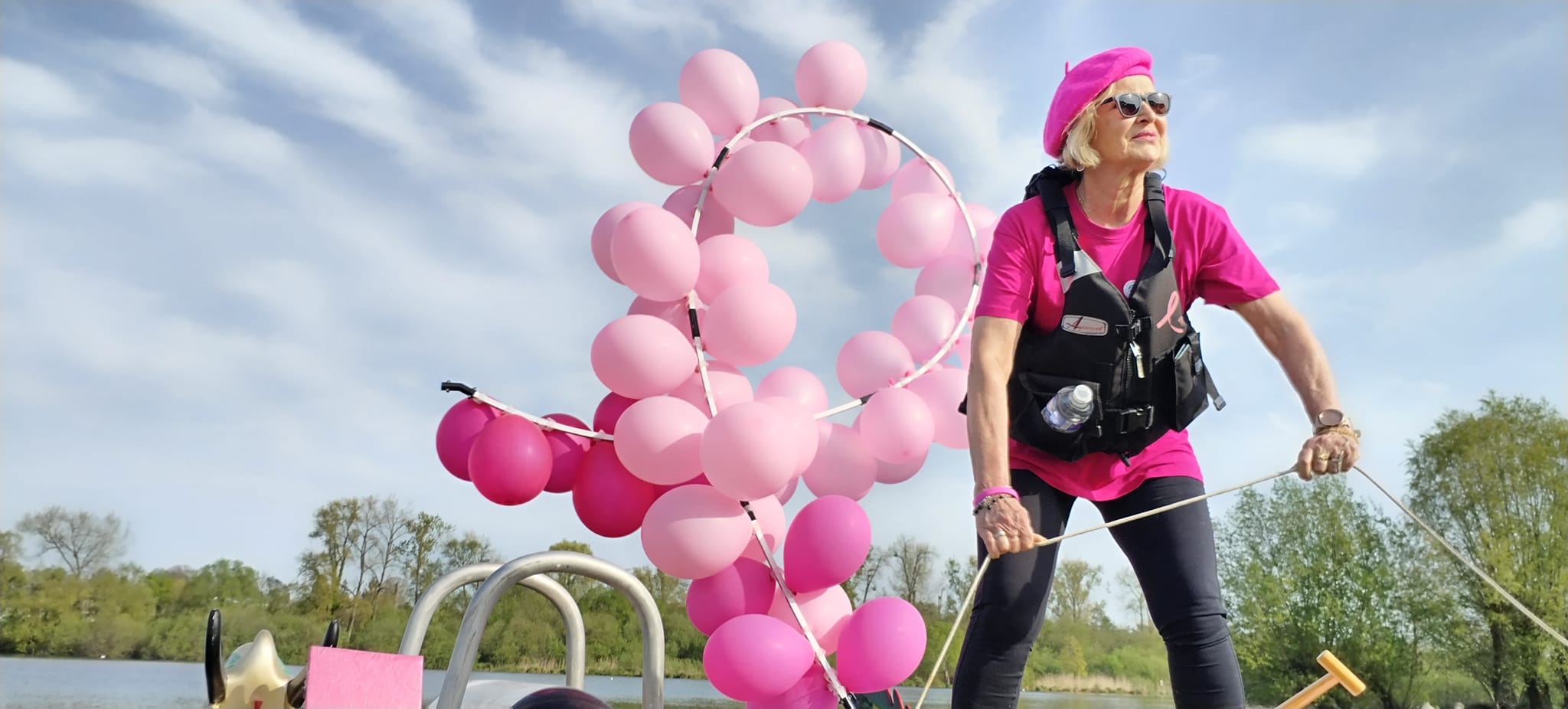 Lâché de ballons pour les 10 ans de l'association Diamant Rose