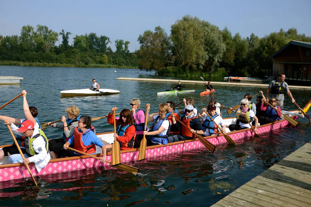 Inauguration du Dragon Boat de l'Association Diamant Rose
