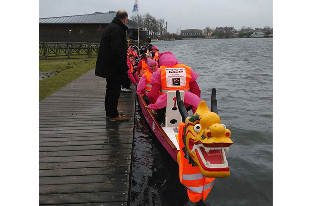 Départ des Dragon Ladies pour le nettoyage du marais d'Isle