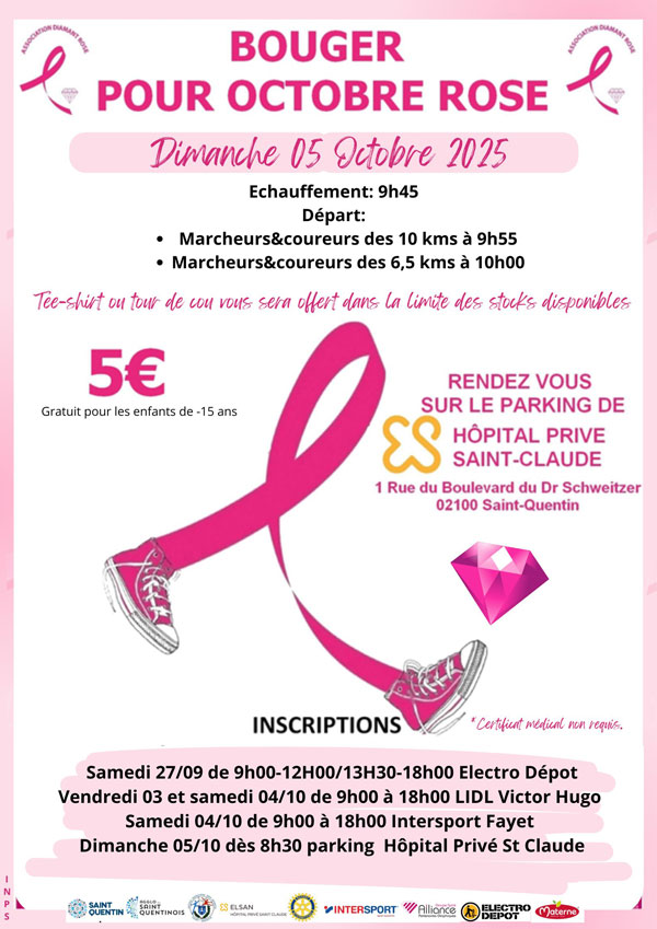 Marcher pour Octobre Rose 2025